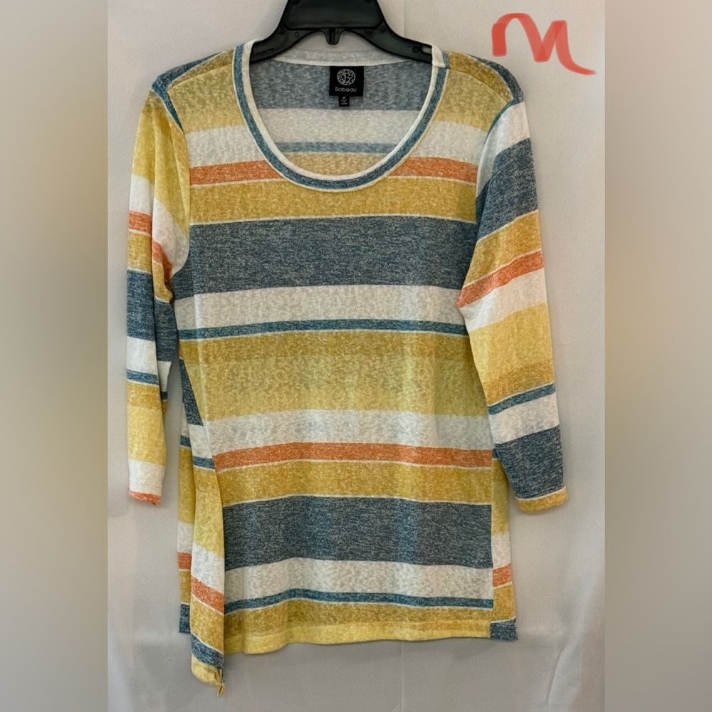 Striped Multicolor Long Sleeve Top